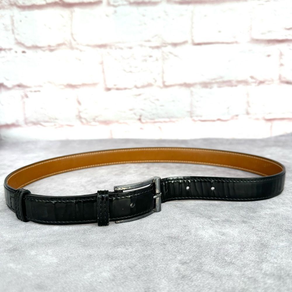 J.M Weston M80 Womens Patent Leather Belt Small/medium